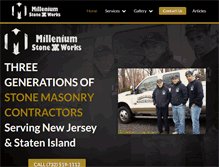 Tablet Screenshot of milleniumstoneworks.com